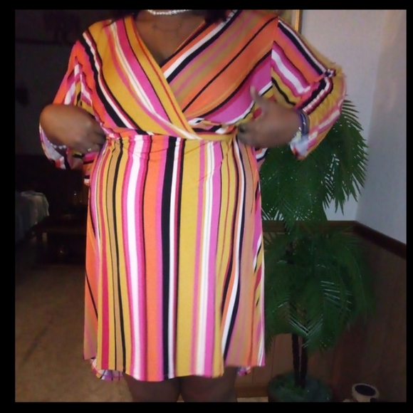 Lane Bryant Melody Strip Dress - Picture 7 of 9